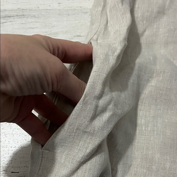 Madewell Linen Dress V-Neck - Picture 7 of 11
